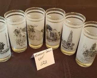 $4 - 6 History of Texas 150th Anniversary glasses. App. 6.25" tall