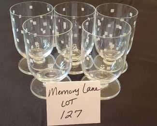 $3 - Set of 5  4.5" glasses