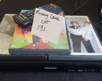 $25 - Panasonic Blu-ray Disc player with 3 DVD's