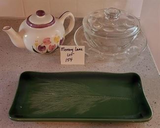 $12 - Miscellaneous kitchen items (rectangle platter is 6.75" x 13.25")