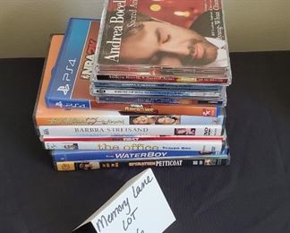 $20 - DVD's, Cd's & PS4 Game