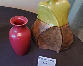 $12 - Home decor. Pear vase is 12" tall