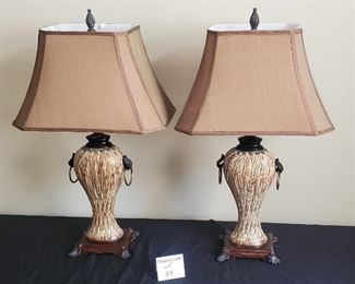 $40 - Pair of 28" tall lamps