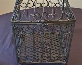 $15 - Metal bird cage decor (not thin-flimsy metal) 16" tall