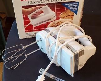 $6 - KitchenAid 3 speed power hand mixer