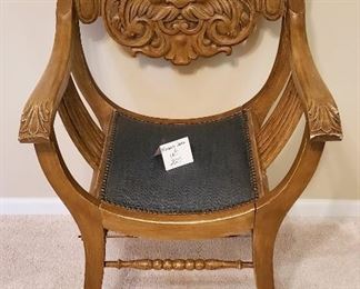 $75 - Victorian Style Northwind Face Chair
