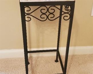 $12 - Tile top plant stand 20" tall