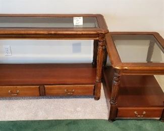 $75 for both - Sofa table 46"W x 30"T & End table 27"x22"