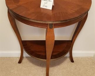 $30 - Half round hall table 27"T x 12" Deep