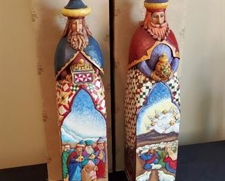 $80 pair - Jim Shore - 'A Gift of Love' & 'A Gift of Hope'. They are 21" tall and come in their original boxes.