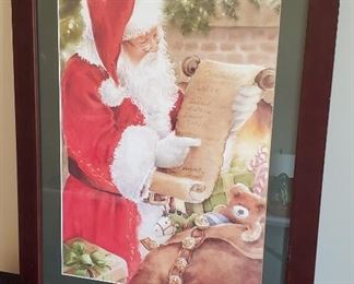 $10 - 27" x 21" Santa print