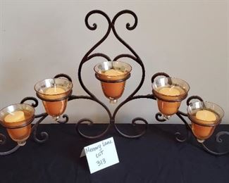 $8 - Metal Candelabra 14"T x 24"W