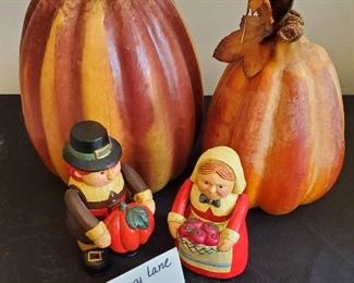 $8 - Autumn lot Tall styrofoam pumpkin is 11" tall