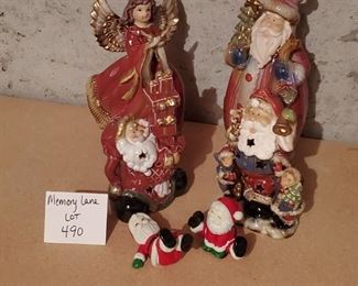 $12 - 6 Christmas figurines. The tallest one is 10" tall.