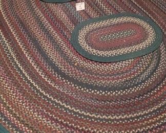 $50 - Braided rug set - the large one is 9'x7'