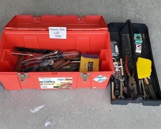 $12 - Tool box with misc. tools