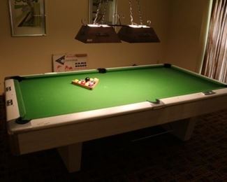 Great pool table.  Light is for sale also.