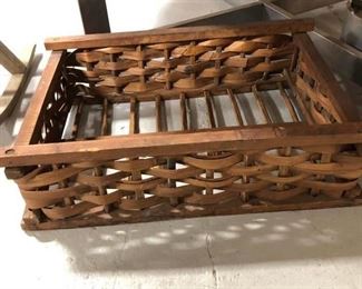 Antique Wood Basket