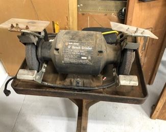 Black and Decker 6 inch Bench Grinder with rolling stand
