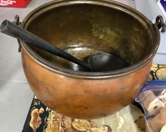 Copper Pot with ladle