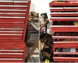 Craftsman 12 drawer toolbox with tools