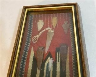 Arrowheads in Framed Shadow Box