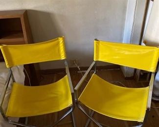 Bright Yellow Directors Chairs