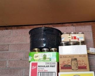 Mason Jars and Canning Pot