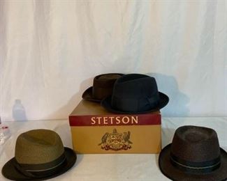 Mens Hats and Stetson Hat Box
