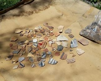 Native American Pottery Shards