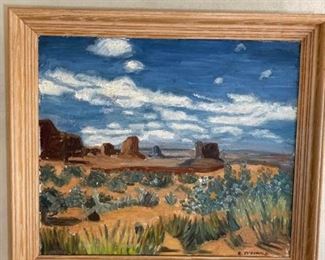 Oil Painting of Arizona Landscape