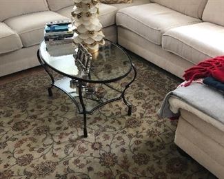 Nice right iron center coffee table. Asking $110