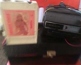 Vintage Eight-Track Player and Tapes!