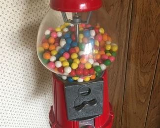 Coin Operated Gum Ball Machine with Stand