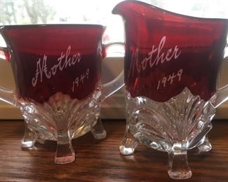 1949 "Mother"'s Day? Cream and Sugar Set