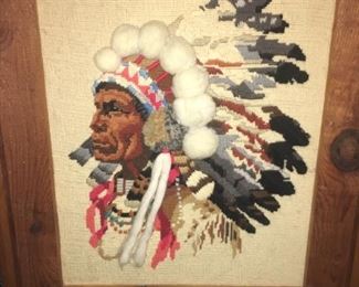 3-D Needle Point Art (Also Tiger and Rural Scenes)--Ones of a Kind--Folk Art