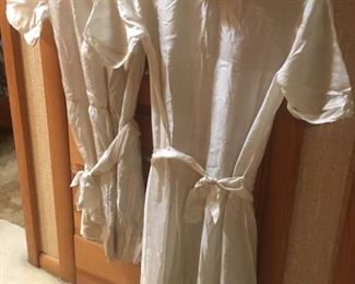 Vintage 1930's Girl's Satin or Silk Dresses--First Communion or Flower Girl? Excellent Condition 