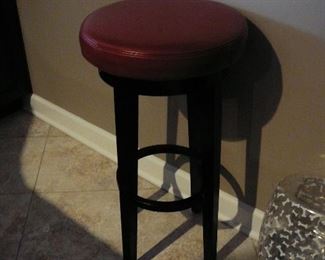 Red top bar stool