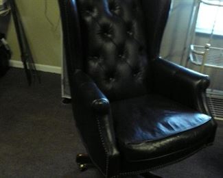 Black Leather Executive office chair