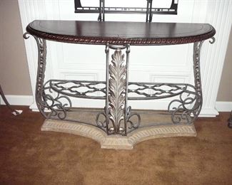 nice wrought iron wall table 