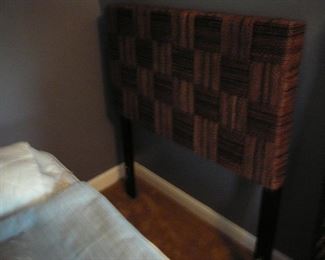 wicker twin head board 