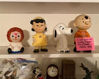 Vintage pottery Peanuts set