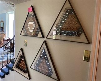 Mid Century set of 4 original Paper art by Colden