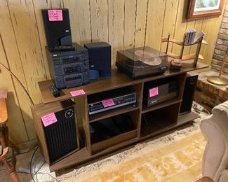 Stereos and turn tables