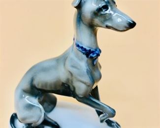 1930s Rosenthal Whippet Greyhound porcelain figurine