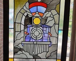 $195
Stain glass in hanging frame