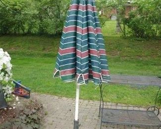 $5. Umbrella only. Trim around edges is brittle but umbrella is fine stand has sold