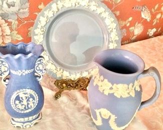 Beautiful blue and white pieces.... one is Wedgewood!