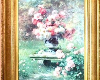 Beautiful oil painting in wonderful gold frame!
