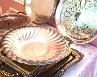 Silver trays and serving pieces for any occasion!